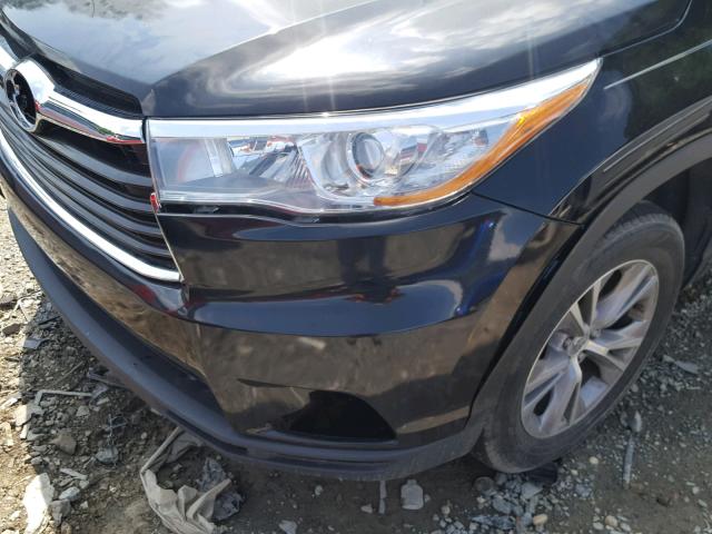 5TDKKRFH3ES028397 - 2014 TOYOTA HIGHLANDER შავი ფოტო 9