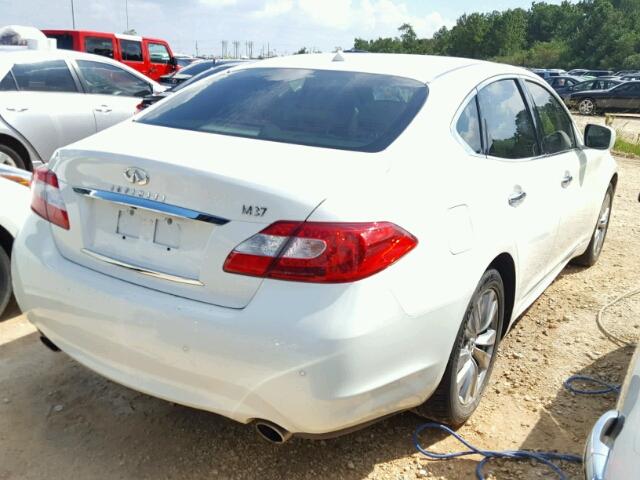 JN1BY1AP5DM510137 - 2013 INFINITI M37 WHITE photo 4