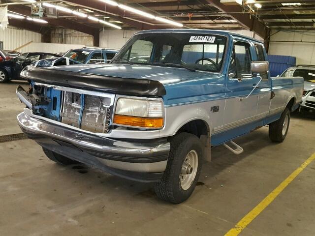 1FTEX14N9PKB70286 - 1993 FORD F150 TWO TONE photo 2