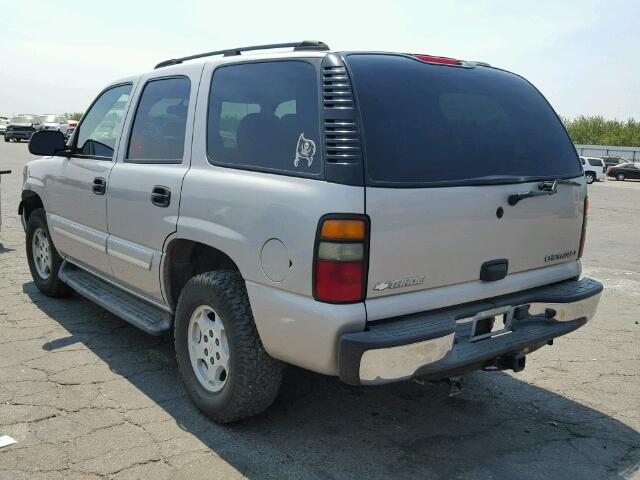 1GNEC13V54R225937 - 2004 CHEVROLET TAHOE C150 TAN photo 3