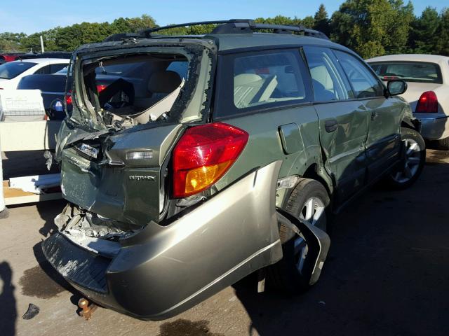 4S4BP61C277342336 - 2007 SUBARU LEGACY GREEN photo 4