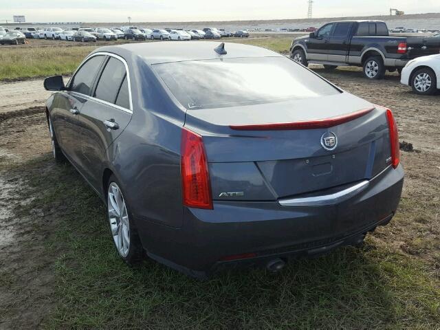 1G6AE5S30D0114597 - 2013 CADILLAC ATS GRAY photo 3