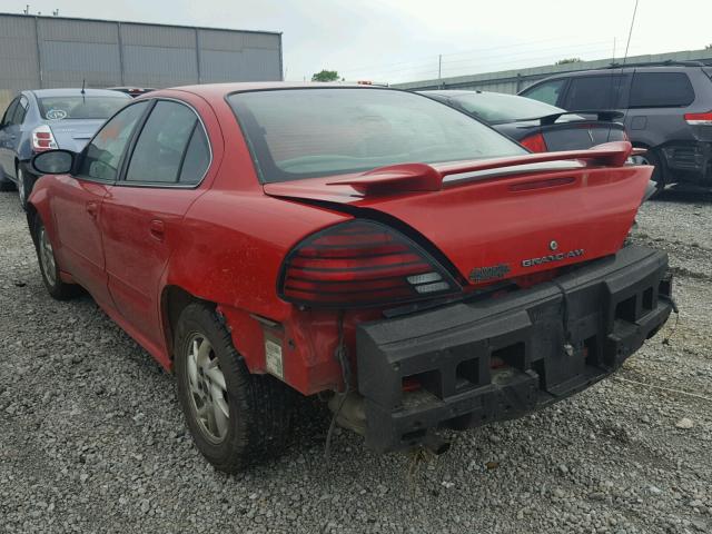 1G2NF52EX4C245729 - 2004 PONTIAC GRAND AM S RED photo 3