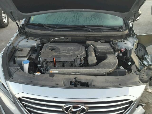 5NPE24AF3FH223414 - 2015 HYUNDAI SONATA SILVER photo 7