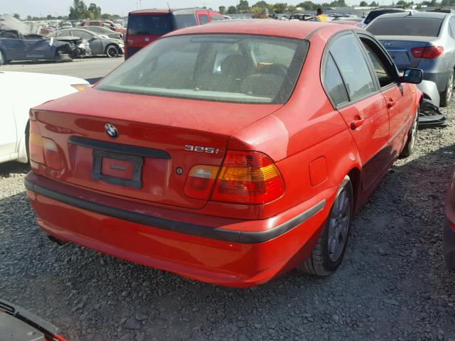 WBAET37463NJ33938 - 2003 BMW 325 RED photo 4