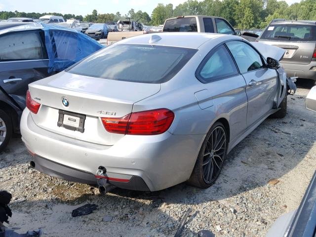 WBA3R5C59EF784767 - 2014 BMW 435 XI SILVER photo 4