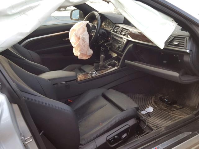 WBA3R5C59EF784767 - 2014 BMW 435 XI SILVER photo 5