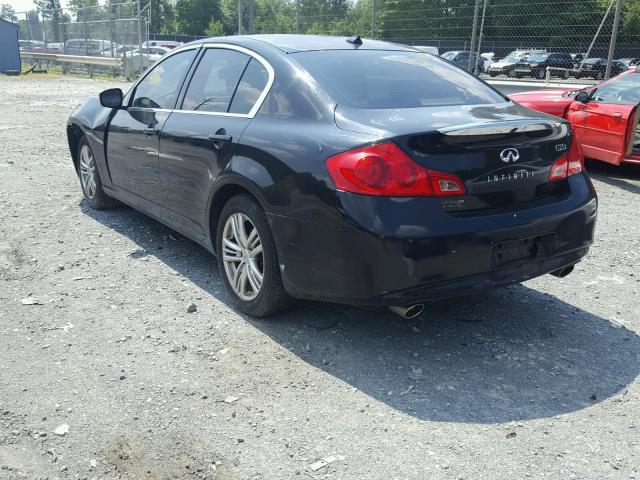 JN1DV6AR6BM451354 - 2011 INFINITI G25 BLACK photo 3