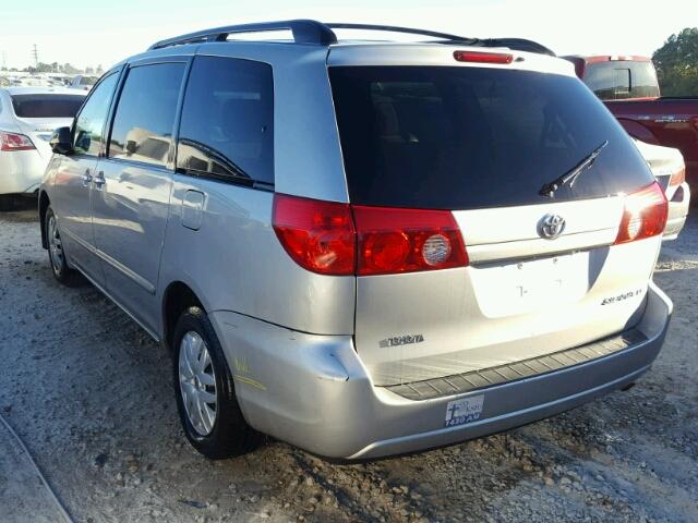 5TDZK23C17S044180 - 2007 TOYOTA SIENNA CE SILVER photo 3