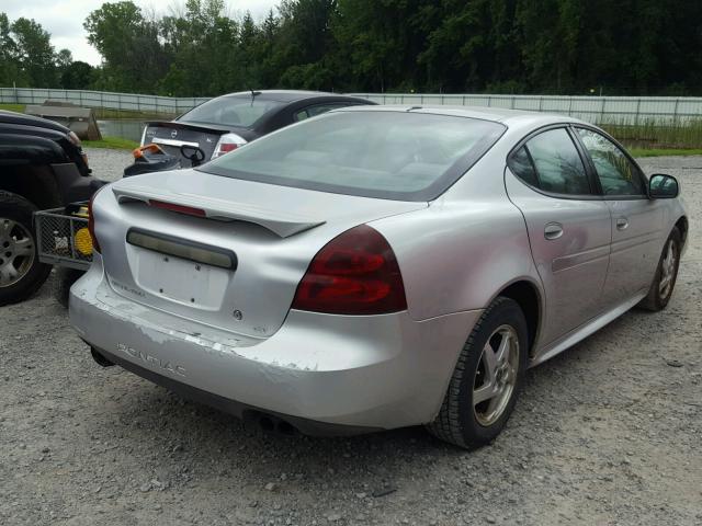 2G2WP522741353349 - 2004 PONTIAC GRAND PRIX GRAY photo 4