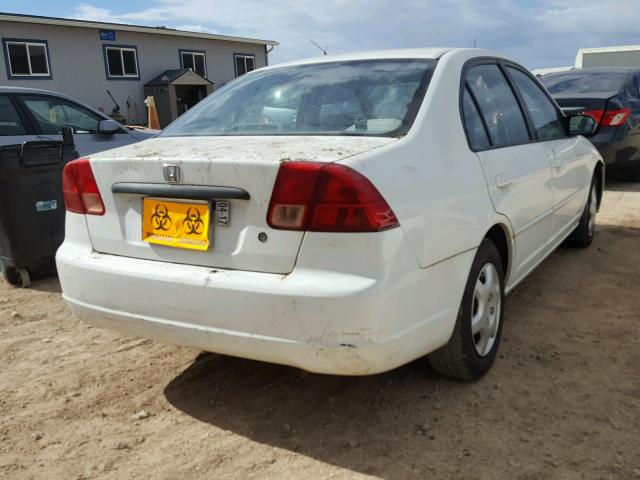 2HGES16562H598801 - 2002 HONDA CIVIC LX WHITE photo 4