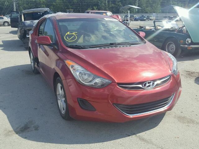 5NPDH4AE4DH360179 - 2013 HYUNDAI ELANTRA RED photo 1