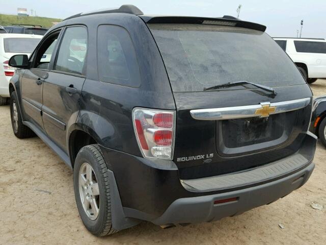 2CNDL13F166212173 - 2006 CHEVROLET EQUINOX LS BLACK photo 3