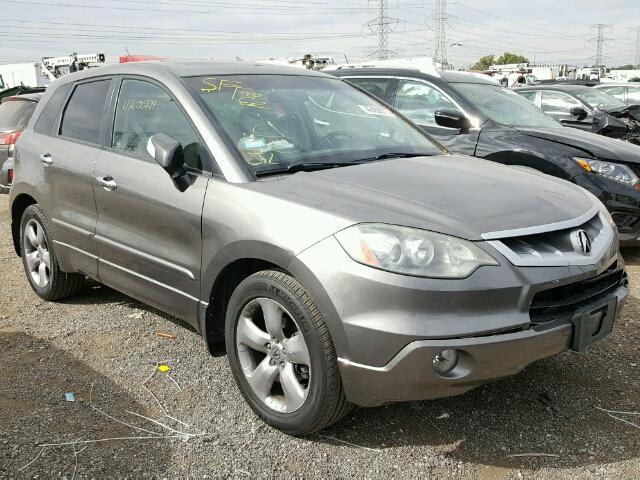 5J8TB18597A020895 - 2007 ACURA RDX GRAY photo 1