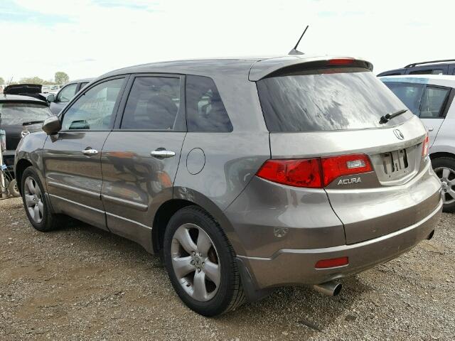 5J8TB18597A020895 - 2007 ACURA RDX GRAY photo 3