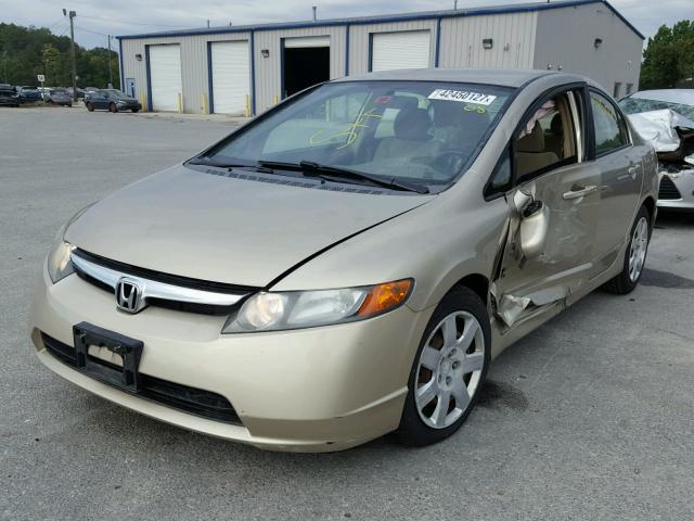 1HGFA16508L095915 - 2008 HONDA CIVIC GOLD photo 2