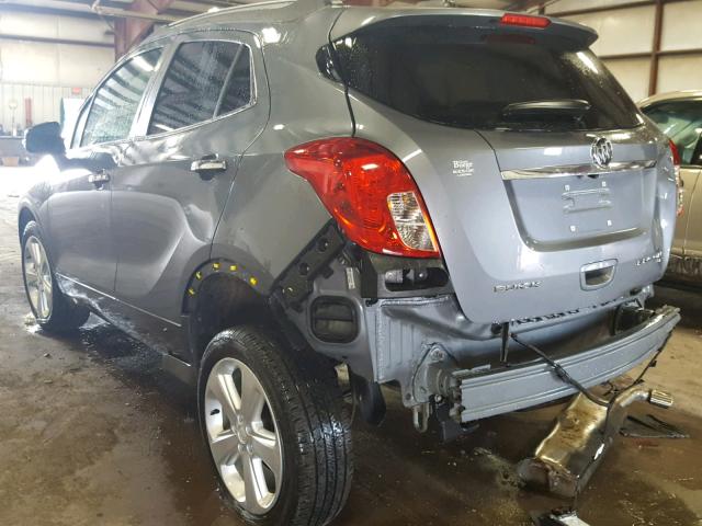 KL4CJFSB7FB145703 - 2015 BUICK ENCORE CON GRAY photo 3