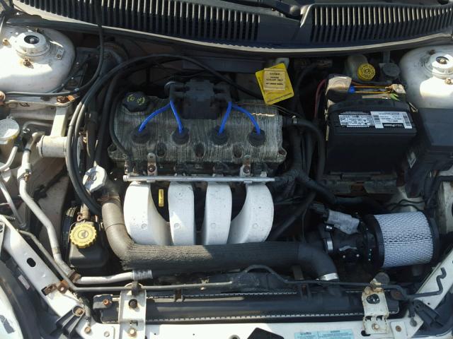 1B3AS46F01D165978 - 2001 DODGE NEON R/T WHITE photo 7