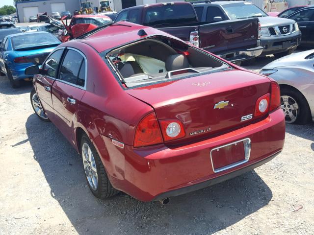 1G1ZD5E0XCF345340 - 2012 CHEVROLET MALIBU 2LT RED photo 3