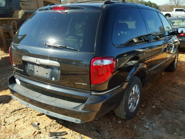 2C4GP64L95R227430 - 2005 CHRYSLER TOWN & COU BLACK photo 4