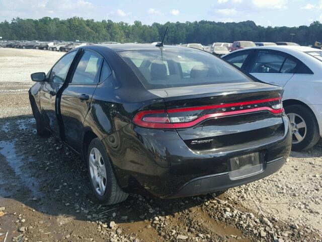 1C3CDFAA8GD750975 - 2016 DODGE DART SE BLACK photo 3