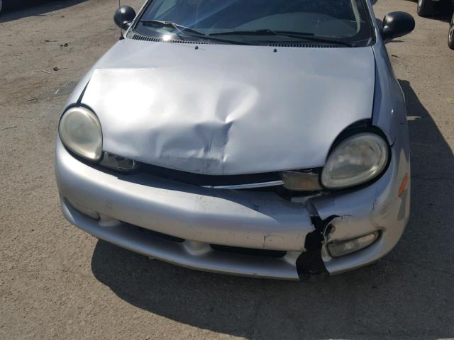 1B3ES46C91D297340 - 2001 DODGE NEON SE SILVER photo 9