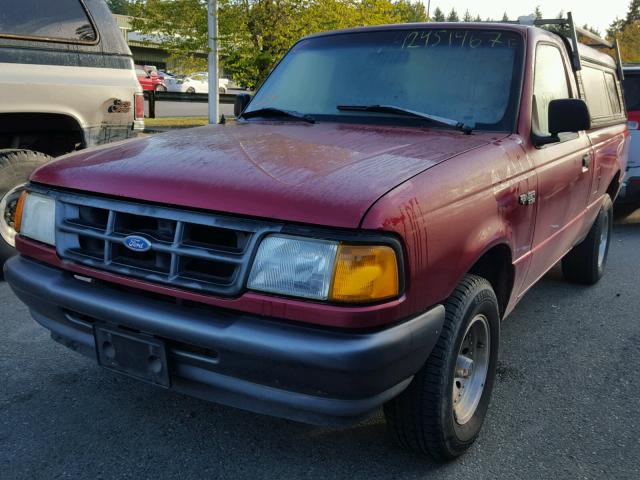 1FTCR10A7RUB57824 - 1994 FORD RANGER RED photo 2