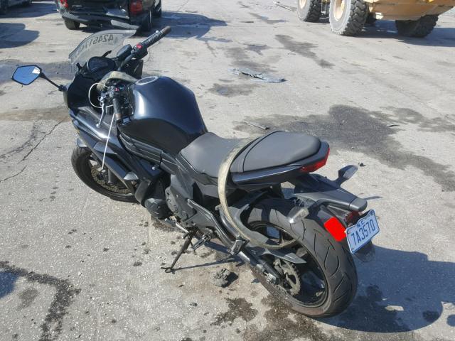 JKAEXEE18DDA12179 - 2013 KAWASAKI EX650 E BLACK photo 3