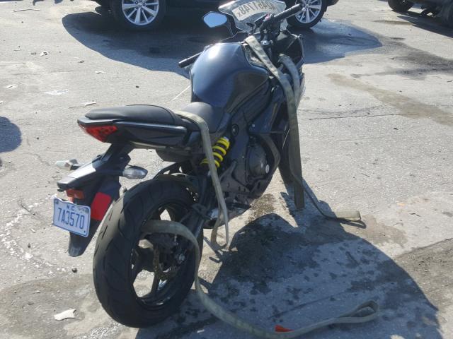 JKAEXEE18DDA12179 - 2013 KAWASAKI EX650 E BLACK photo 4