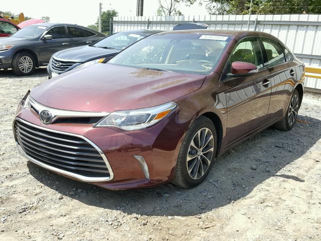 4T1BK1EB3HU258337 - 2017 TOYOTA AVALON XLE MAROON photo 2