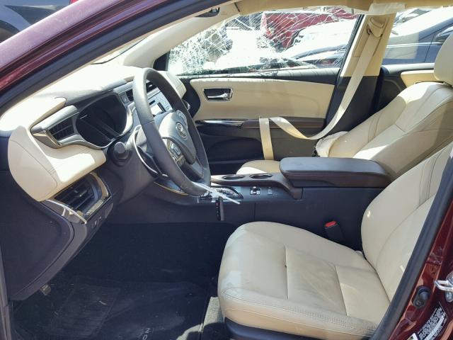 4T1BK1EB3HU258337 - 2017 TOYOTA AVALON XLE MAROON photo 5