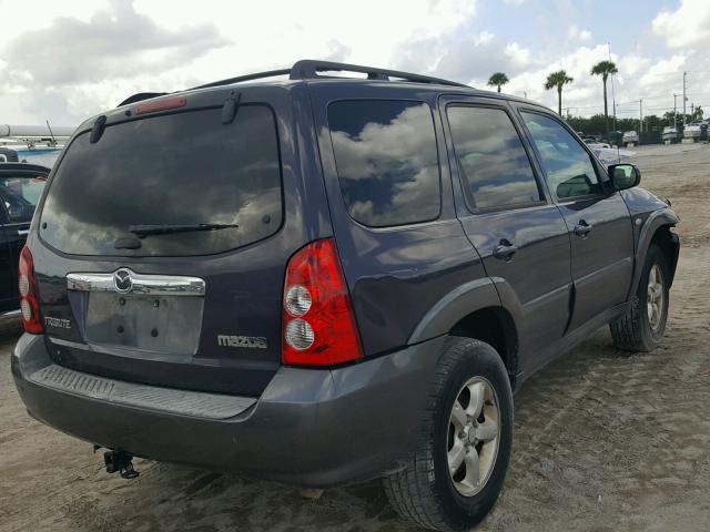 4F2CZ06115KM30294 - 2005 MAZDA TRIBUTE S GRAY photo 4