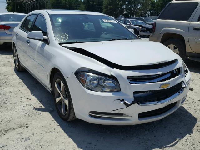 1G1ZC5EU5CF150929 - 2012 CHEVROLET MALIBU 1LT WHITE photo 1