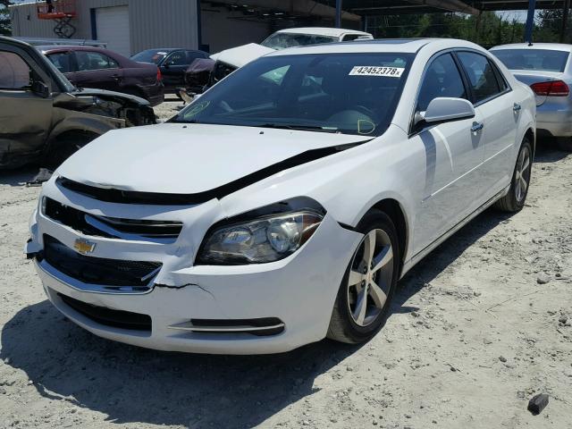 1G1ZC5EU5CF150929 - 2012 CHEVROLET MALIBU 1LT WHITE photo 2