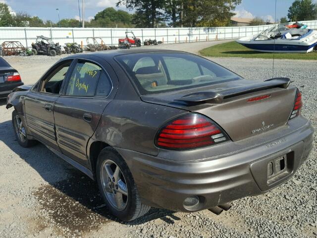 1G2NF52F82C257464 - 2002 PONTIAC GRAND AM S GRAY photo 3