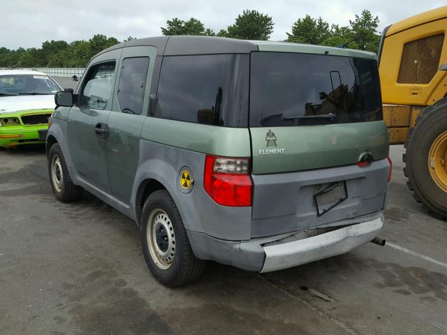 5J6YH28304L037988 - 2004 HONDA ELEMENT LX GREEN photo 3