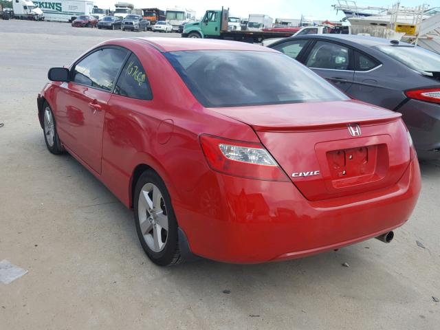 2HGFG12908H547270 - 2008 HONDA CIVIC EXL 红色 照片 3
