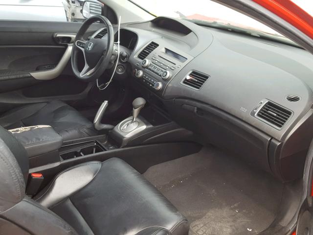 2HGFG12908H547270 - 2008 HONDA CIVIC EXL RED photo 5