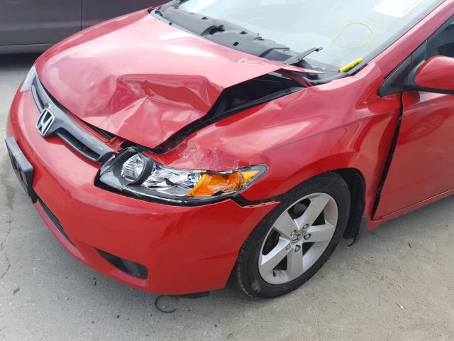 2HGFG12908H547270 - 2008 HONDA CIVIC EXL 红色 照片 9