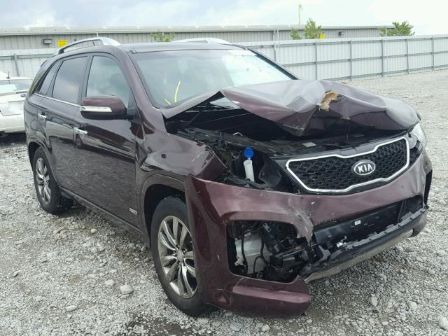 5XYKWDA23CG304615 - 2012 KIA SORENTO SX BURGUNDY photo 1