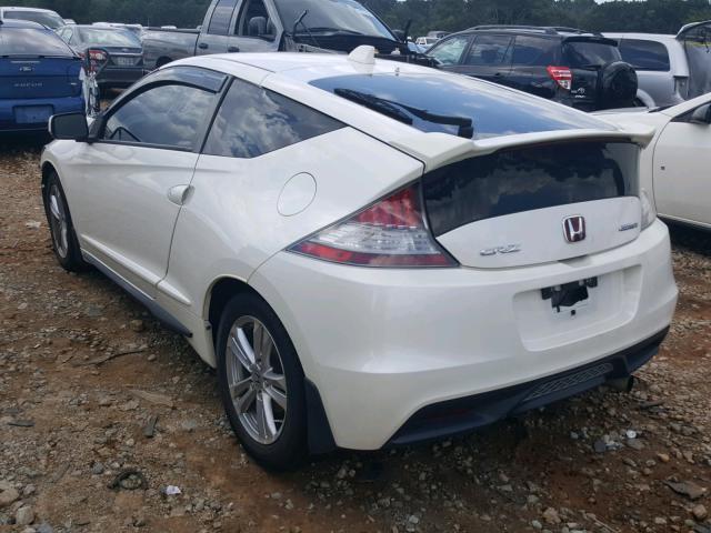 JHMZF1D62BS007449 - 2011 HONDA CR-Z EX WHITE photo 3