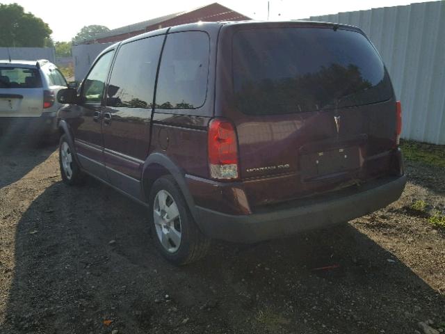 1GMDU03117D194059 - 2007 PONTIAC MONTANA SV RED photo 3