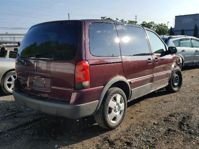 1GMDU03117D194059 - 2007 PONTIAC MONTANA SV RED photo 4