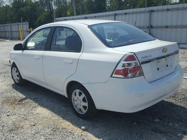 KL1TD5DE9BB256432 - 2011 CHEVROLET AVEO LS WHITE photo 3
