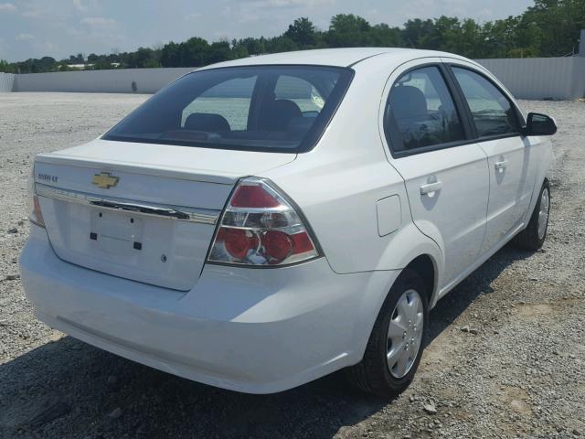 KL1TD5DE9BB256432 - 2011 CHEVROLET AVEO LS WHITE photo 4