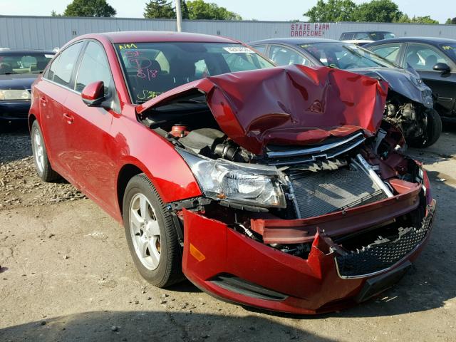 1G1PC5SB8D7306127 - 2013 CHEVROLET CRUZE LT RED photo 1