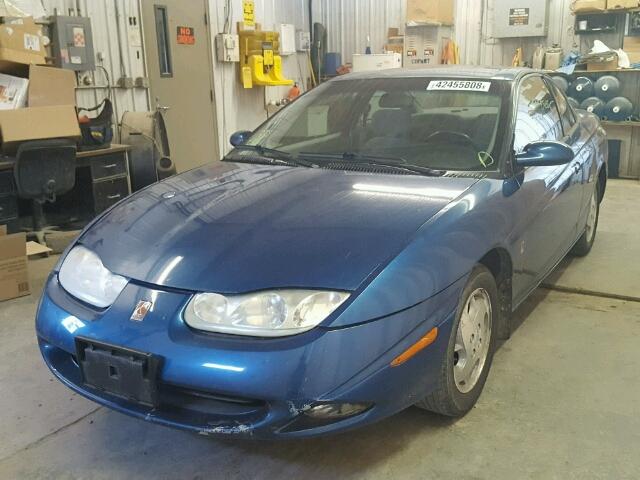 1G8ZR127X2Z236872 - 2002 SATURN SC2 BLUE photo 2