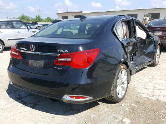 JH4KC1F37EC001173 - 2014 ACURA RLX BLACK photo 4