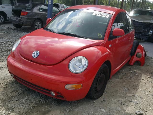 3VWCA21C6XM444261 - 1999 VOLKSWAGEN NEW BEETLE Qırmızı foto 2