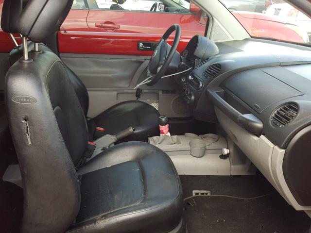 3VWCA21C6XM444261 - 1999 VOLKSWAGEN NEW BEETLE Qırmızı foto 5